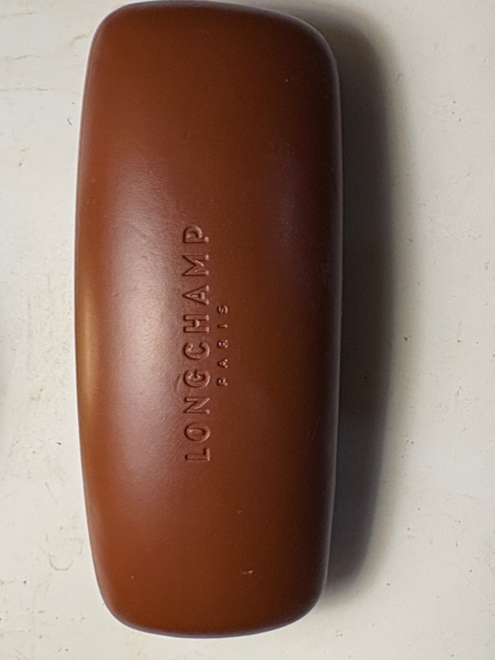 Longchamp Brown Leather eyeglasses Case